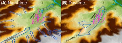 Urban Atmospheric Boundary-Layer Structure in Complex Topography: An Empirical 3D Case Study for Stuttgart, Germany